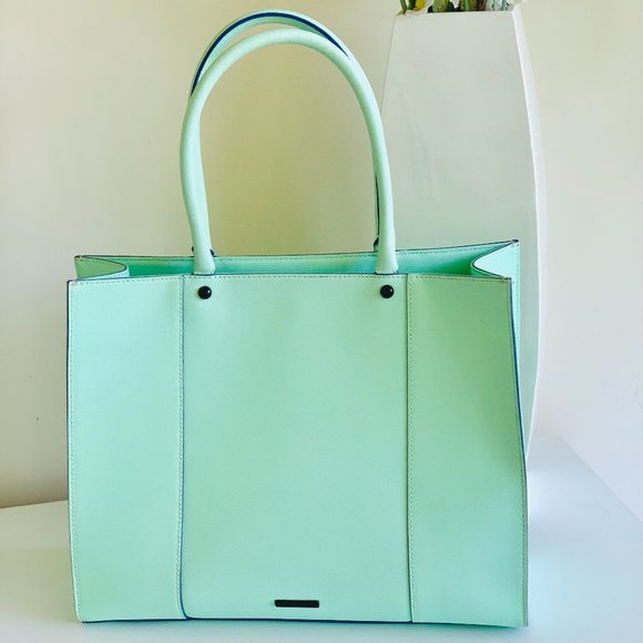 Rebecca Minkoff Handbags - Rebecca Minkoff Large Mab Tote Bag - Mint Green